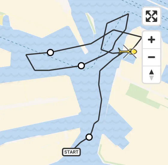 Vlucht Politiehelikopter PH-PXX van Maasvlakte naar Maasvlakte Heliport op woensdag 2 oktober 2024 11:58