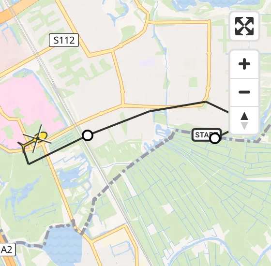 Vlucht Traumahelikopter PH-LLN van Amsterdam naar Academisch Medisch Centrum (AMC) op woensdag 2 oktober 2024 12:07