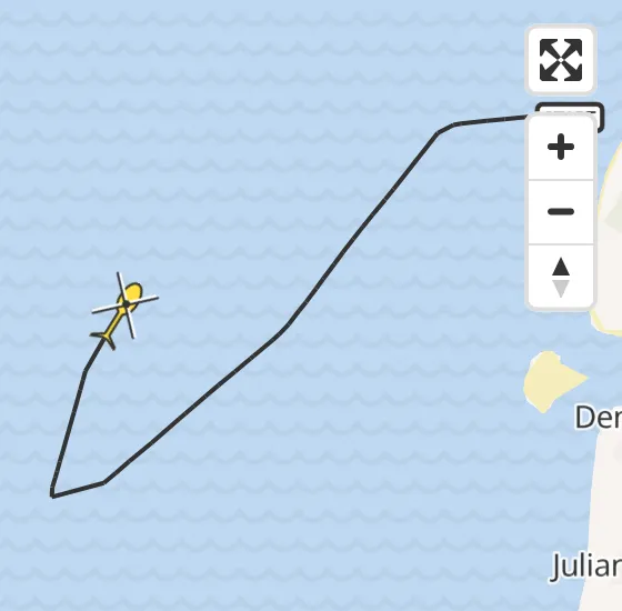 Vlucht Kustwachthelikopter PH-SAR van  naar  op woensdag 2 oktober 2024 19:02