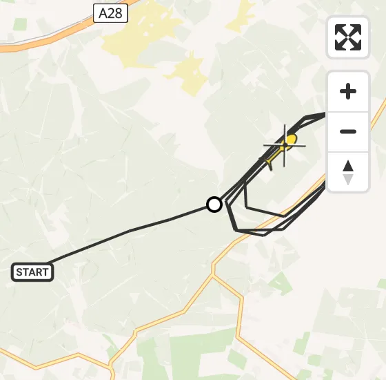 Vlucht Politiehelikopter PH-PXX van Ermelo naar Elspeet op woensdag 2 oktober 2024 20:21