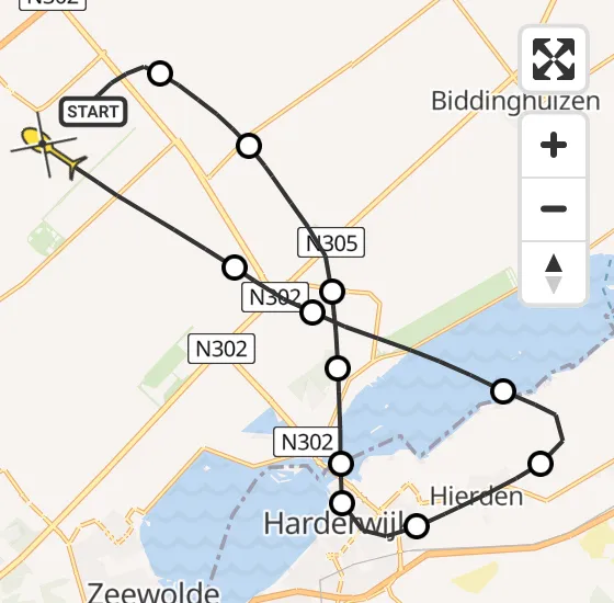 Vlucht Traumahelikopter PH-MAA van Lelystad Airport naar Lelystad op donderdag 3 oktober 2024 11:59