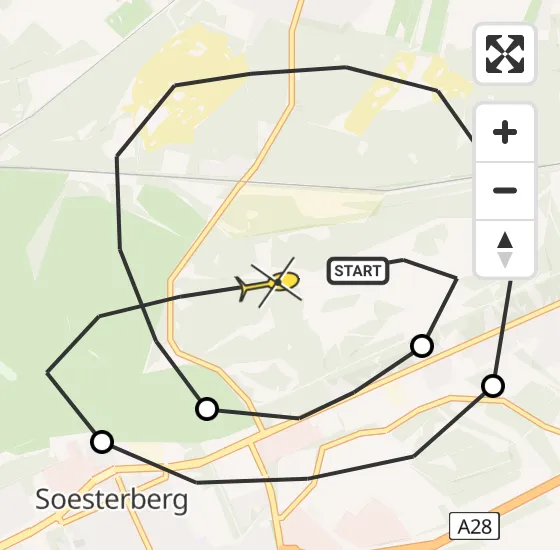 Vlucht Politiehelikopter PH-PXX van Soest naar Soest op donderdag 3 oktober 2024 16:34