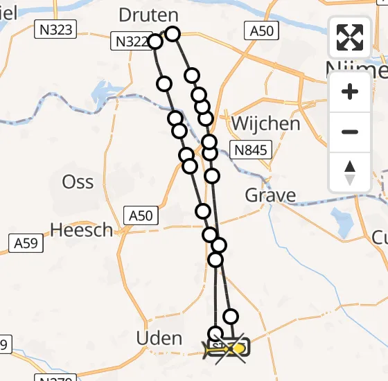 Vlucht Traumahelikopter PH-DOC van Vliegbasis Volkel naar Vliegbasis Volkel op vrijdag 4 oktober 2024 0:12