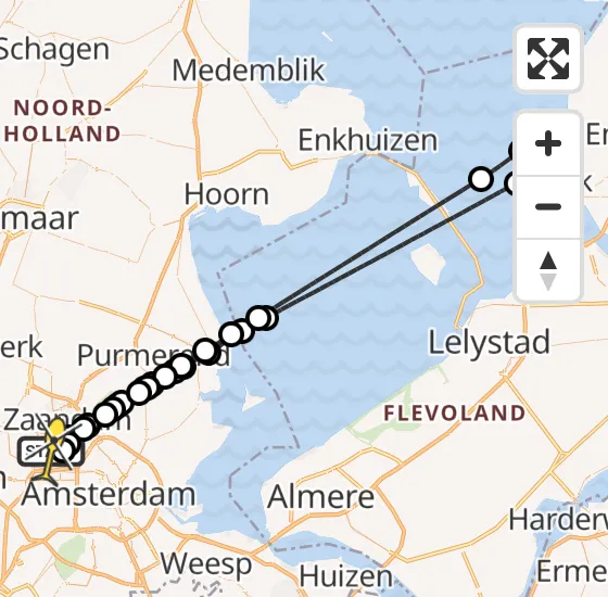 Vlucht Traumahelikopter PH-LLN van Amsterdam Heliport naar Amsterdam Heliport op vrijdag 4 oktober 2024 7:41