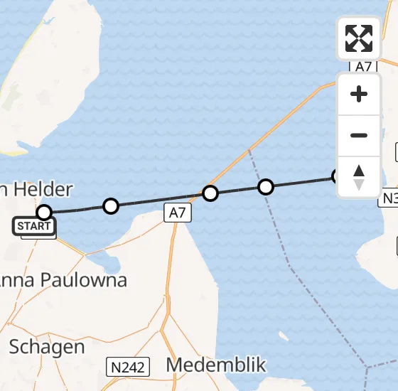 Vlucht Kustwachthelikopter PH-SAR van Vliegveld De Kooy naar Workum op vrijdag 4 oktober 2024 10:53