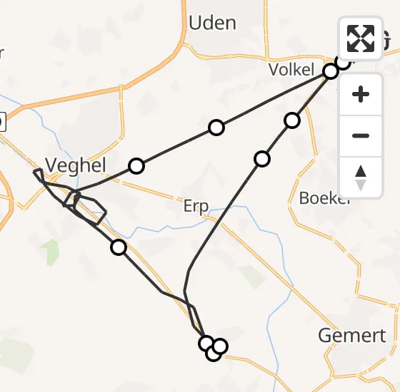 Vlucht Traumahelikopter PH-DOC van Vliegbasis Volkel naar Vliegbasis Volkel op vrijdag 4 oktober 2024 12:14