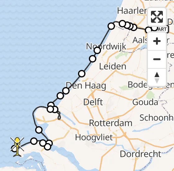 Vlucht Politiehelikopter PH-PXX van Schiphol naar  op vrijdag 4 oktober 2024 12:42