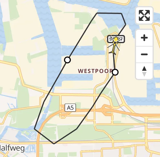 Vlucht Traumahelikopter PH-LLN van Amsterdam Heliport naar Amsterdam Heliport op vrijdag 4 oktober 2024 13:33