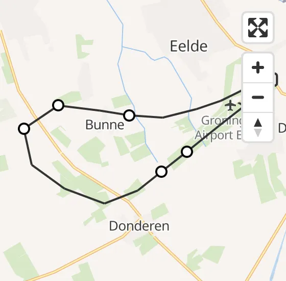 Vlucht Traumahelikopter PH-TTR van Groningen Airport Eelde naar Groningen Airport Eelde op vrijdag 4 oktober 2024 16:29