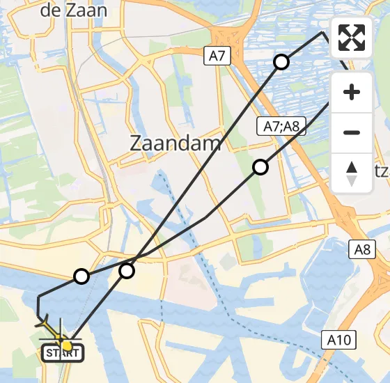 Vlucht Traumahelikopter PH-LLN van Amsterdam Heliport naar Amsterdam Heliport op vrijdag 4 oktober 2024 16:37