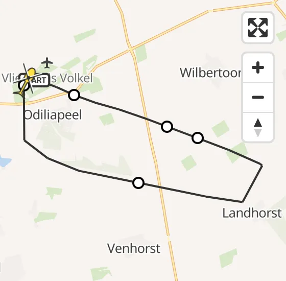 Vlucht Traumahelikopter PH-DOC van Vliegbasis Volkel naar Vliegbasis Volkel op vrijdag 4 oktober 2024 17:58