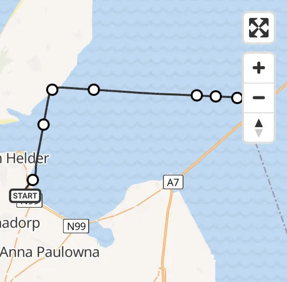 Vlucht Kustwachthelikopter PH-SAR van Vliegveld De Kooy naar Breezanddijk op vrijdag 4 oktober 2024 18:49