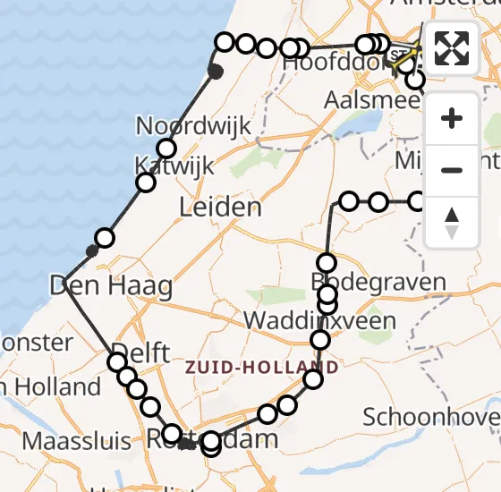 Vlucht Politiehelikopter PH-PXX van Schiphol naar Schiphol op vrijdag 4 oktober 2024 20:09