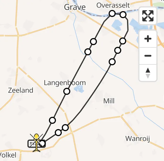 Vlucht Traumahelikopter PH-DOC van Vliegbasis Volkel naar Vliegbasis Volkel op zaterdag 5 oktober 2024 9:30