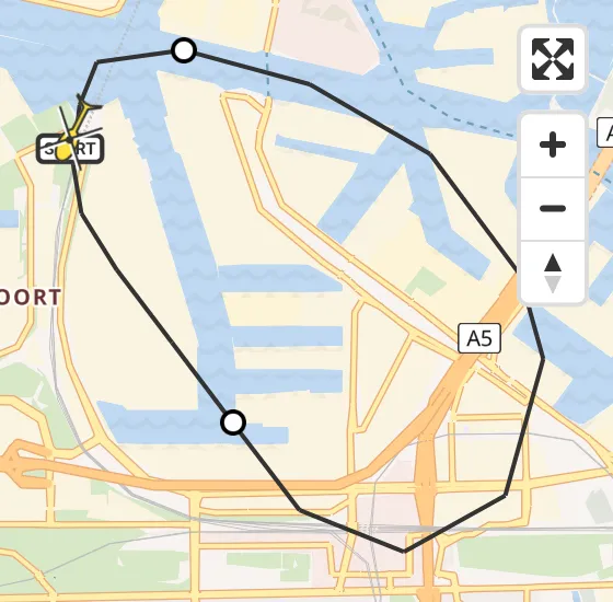 Vlucht Traumahelikopter PH-LLN van Amsterdam Heliport naar Amsterdam Heliport op zaterdag 5 oktober 2024 11:59