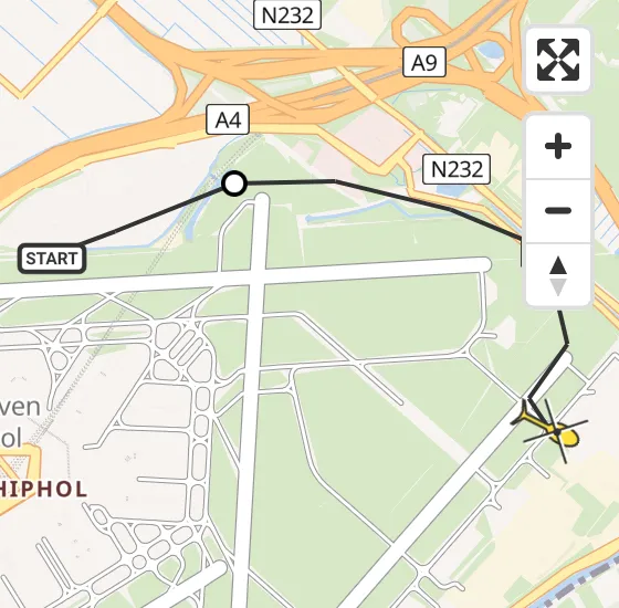 Vlucht Politiehelikopter PH-PXX van Luchthaven Schiphol naar Schiphol op zaterdag 5 oktober 2024 14:41
