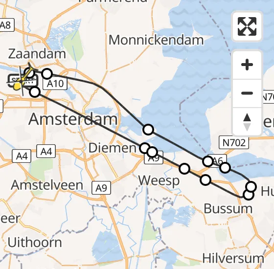 Vlucht Traumahelikopter PH-LLN van Amsterdam Heliport naar Amsterdam Heliport op zaterdag 5 oktober 2024 19:08