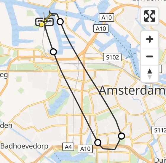 Vlucht Traumahelikopter PH-LLN van Amsterdam Heliport naar Amsterdam Heliport op zaterdag 5 oktober 2024 21:27