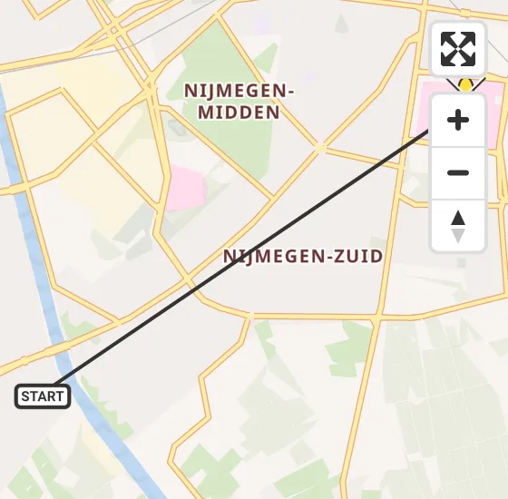 Vlucht Traumahelikopter PH-DOC van Nijmegen naar Radboud Universitair Medisch Centrum op zondag 6 oktober 2024 1:41