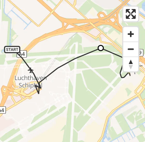 Vlucht Politiehelikopter PH-PXX van Luchthaven Schiphol naar Schiphol op zondag 6 oktober 2024 14:29