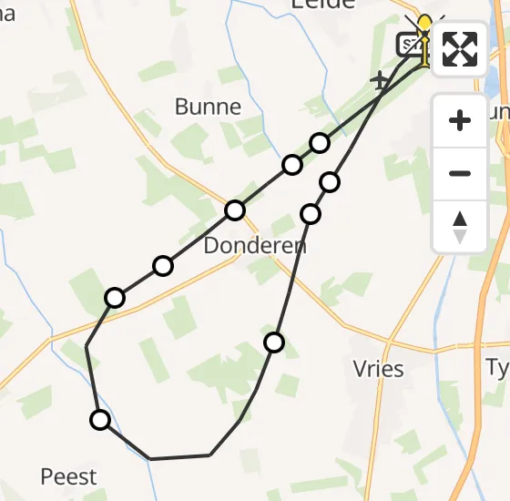 Vlucht Traumahelikopter PH-TTR van Groningen Airport Eelde naar Groningen Airport Eelde op zondag 6 oktober 2024 22:48