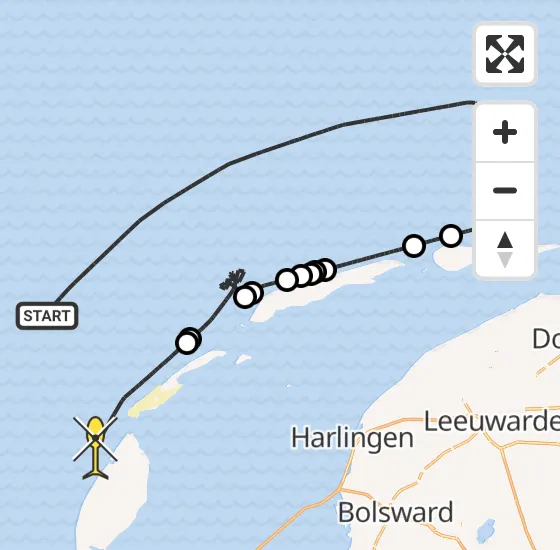 Vlucht Politiehelikopter PH-PXX van  naar  op maandag 7 oktober 2024 9:49