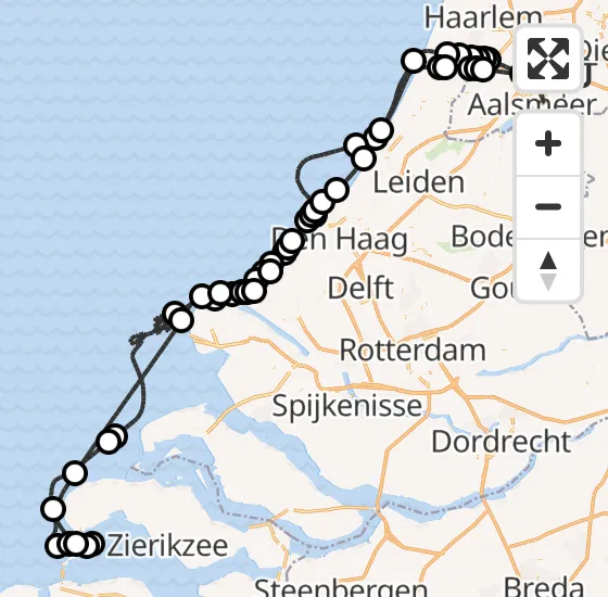 Vlucht Politiehelikopter PH-PXX van Schiphol naar Schiphol op maandag 7 oktober 2024 12:34