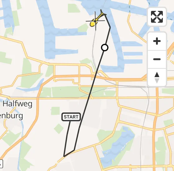 Vlucht Traumahelikopter PH-LLN van Amsterdam naar Amsterdam Heliport op woensdag 9 oktober 2024 16:12