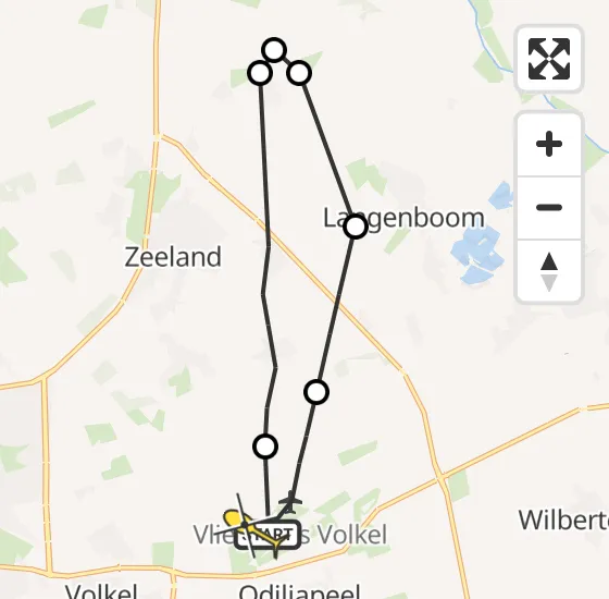 Vlucht Traumahelikopter PH-DOC van Vliegbasis Volkel naar Vliegbasis Volkel op woensdag 9 oktober 2024 18:08