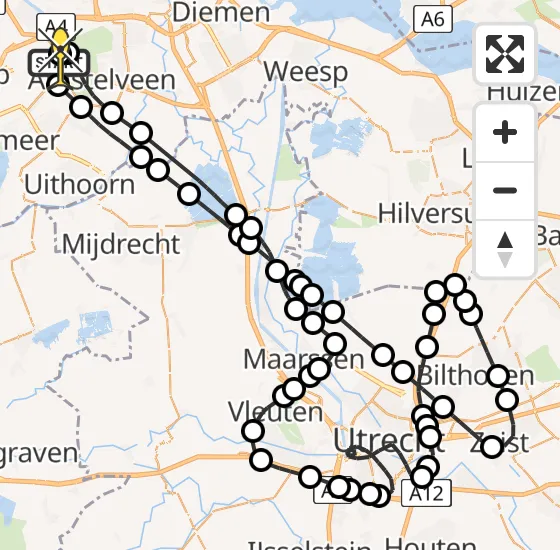 Vlucht Politiehelikopter PH-PXC van Schiphol naar Schiphol op woensdag 9 oktober 2024 20:13