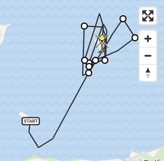 Vlucht Kustwachthelikopter PH-SAR van Oosterzee naar Oldeouwer op woensdag 9 oktober 2024 20:18