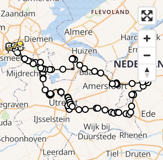 Vlucht Politiehelikopter PH-PXC van Schiphol naar Schiphol op vrijdag 11 oktober 2024 9:12