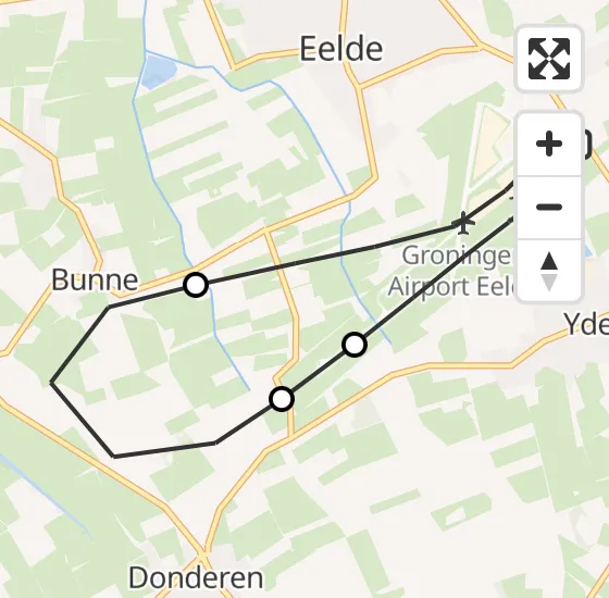 Vlucht Traumahelikopter PH-TTR van Groningen Airport Eelde naar Groningen Airport Eelde op maandag 14 oktober 2024 1:22