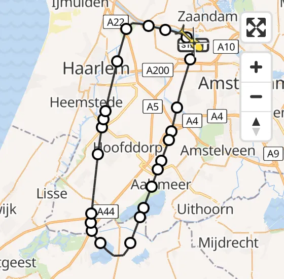 Vlucht Traumahelikopter PH-LLN van Amsterdam Heliport naar Amsterdam Heliport op maandag 14 oktober 2024 15:17