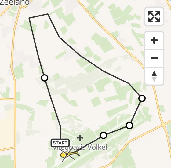 Vlucht Traumahelikopter PH-MAA van Vliegbasis Volkel naar Vliegbasis Volkel op maandag 14 oktober 2024 18:53