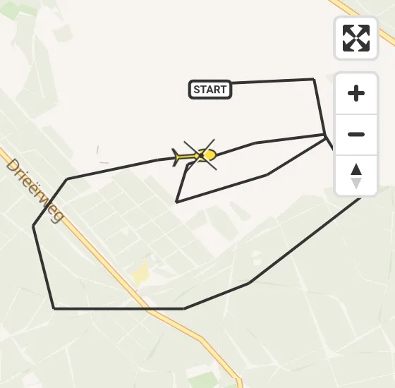 Vlucht Politiehelikopter PH-PXX van Ermelo naar Ermelo op maandag 14 oktober 2024 20:43