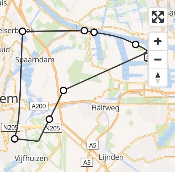 Vlucht Traumahelikopter PH-LLN van Amsterdam Heliport naar Amsterdam Heliport op dinsdag 15 oktober 2024 15:17