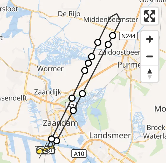 Vlucht Traumahelikopter PH-LLN van Amsterdam Heliport naar Amsterdam Heliport op woensdag 16 oktober 2024 16:16