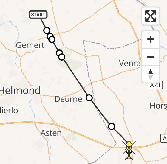 Vlucht Traumahelikopter PH-MAA van Venhorst naar Maasbree op donderdag 17 oktober 2024 0:26