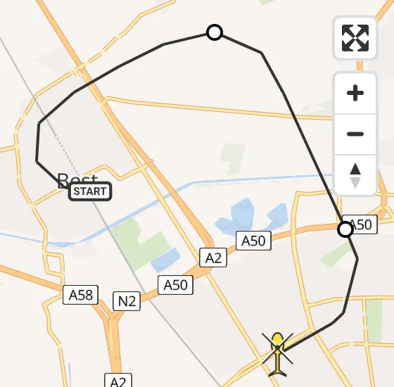 Vlucht Politiehelikopter PH-PXX van Best naar Eindhoven op donderdag 17 oktober 2024 16:10