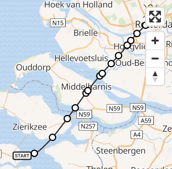 Vlucht Traumahelikopter PH-HVB van Kats naar Rotterdam The Hague Airport op vrijdag 18 oktober 2024 11:12