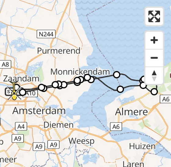 Vlucht Traumahelikopter PH-LLN van Amsterdam Heliport naar Amsterdam Heliport op zaterdag 19 oktober 2024 9:28