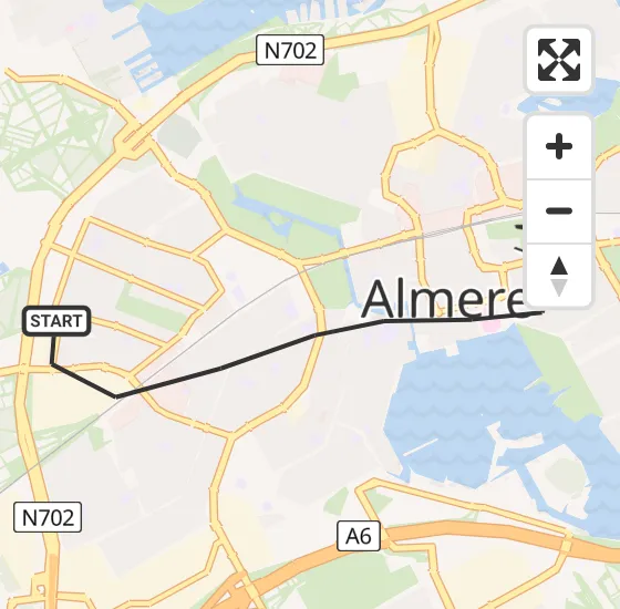 Vlucht Traumahelikopter PH-LLN van Almere naar Almere op zaterdag 19 oktober 2024 18:03