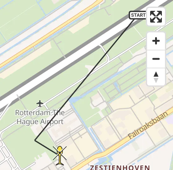 Vlucht Traumahelikopter PH-HVB van Rotterdam The Hague Airport naar Rotterdam The Hague Airport op zaterdag 19 oktober 2024 19:13