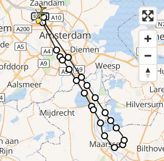 Vlucht Traumahelikopter PH-LLN van Amsterdam Heliport naar Amsterdam Heliport op zaterdag 19 oktober 2024 21:22