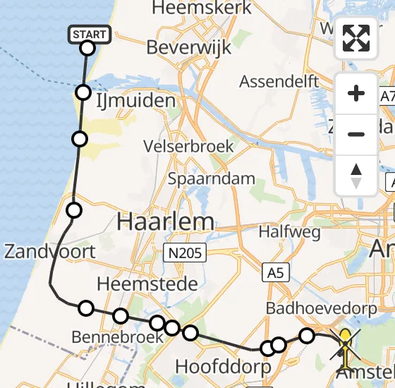 Vlucht Politiehelikopter PH-PXX van  naar Schiphol op maandag 21 oktober 2024 17:05