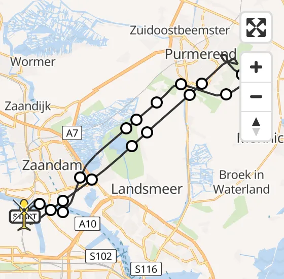 Vlucht Traumahelikopter PH-LLN van Amsterdam Heliport naar Amsterdam Heliport op dinsdag 22 oktober 2024 20:54