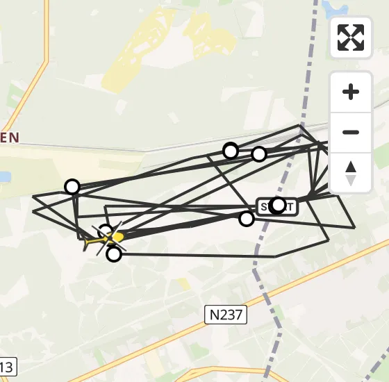 Vlucht Politiehelikopter PH-PXX van Amersfoort naar Soest op donderdag 24 oktober 2024 19:39