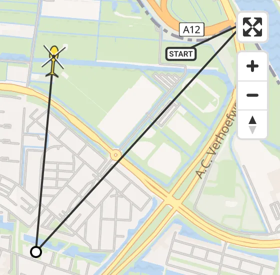 Vlucht Politiehelikopter PH-PXD van Nieuwegein naar Nieuwegein op zondag 27 oktober 2024 10:36