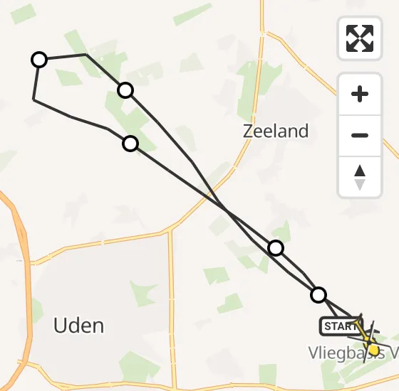 Vlucht Traumahelikopter PH-MAA van Vliegbasis Volkel naar Vliegbasis Volkel op zondag 27 oktober 2024 10:37